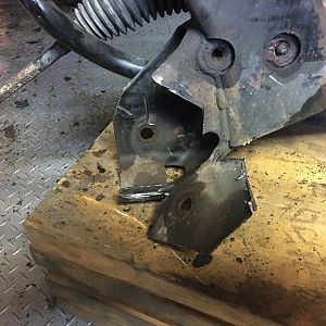 Rear control arm bolt removal